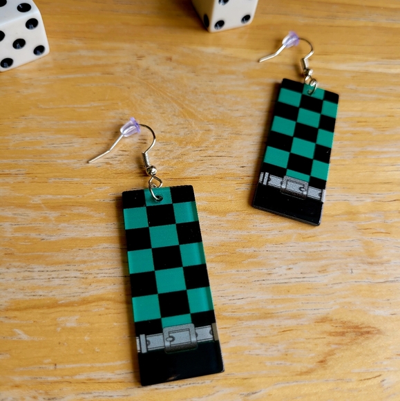 Women's Tanjiro Earrings - Picture 1 of 4